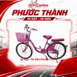 Xe đạp nữ PTCYCLES Windows 580 Sườn đơn thiên nga màu Hồng 2