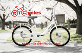 Xe đạp trẻ em nữ Mochi M99 Sườn đôi 22 màu Trắng