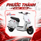 Xe điện Sonco Lyn màu Trắng Hồng