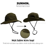 Mũ Bucket Vải Canvas Có Dây Rút - NNL008