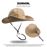 Mũ Bucket Vải Canvas Có Dây Rút - NNL008