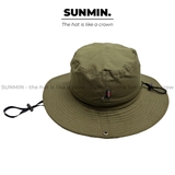Mũ Bucket Vải Canvas Có Dây Rút - NNL008
