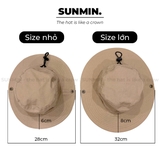 Mũ Bucket Vải Canvas Có Dây Rút - NNL008