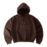 Venture Embossed [Brown] Hoodie Boxy /420 GSM