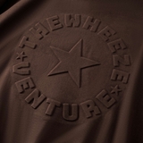 Venture Embossed [Brown] Hoodie Boxy /420 GSM