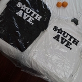 SOUTH AVE [WHITE] BOXY T-SHIRT/ 280GSM