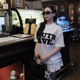 SOUTH AVE [WHITE] BOXY T-SHIRT/ 280GSM