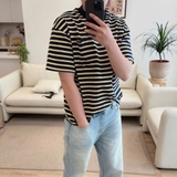 STRIPED TEE OVERSIZE /280GSM