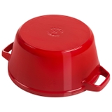 bộ nồi gang tròn màu đỏ cherry Staub ảnh 3