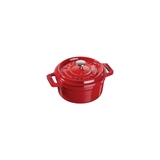 nồi gang tròn màu đỏ cherry Staub ảnh 2