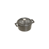 nồi gang tròn màu xám Staub ảnh 2