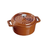 nồi gang tròn màu nâu vàng Staub ảnh 2
