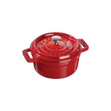 nồi gang tròn màu đỏ cherry Staub ảnh 4