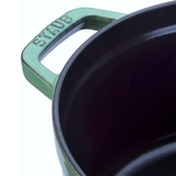 nồi tròn màu xanh sage Staub ảnh 6
