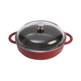 nồi gang Hexagon màu đỏ cherry Staub ảnh 3