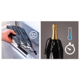 túi giữ mát rượu sâm panh màu đen Vacu Vin ảnh 2