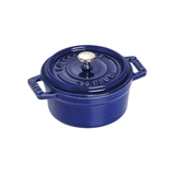 nồi gang tròn màu xanh đen Staub ảnh 4