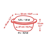 tô gốm thủy tinh chữ nhật Ô Cuisine ảnh 4