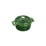 nồi gang tròn màu xanh rêu Staub ảnh 8