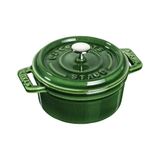 nồi gang tròn màu xanh rêu Staub ảnh 5