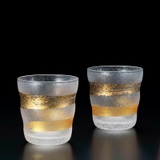 bộ ly thủy tinh Aderia Gold Ichimonji ảnh 2