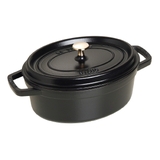 nồi gang oval màu đen Staub ảnh 2