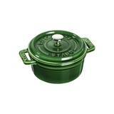 nồi gang tròn màu xanh rêu Staub ảnh 3