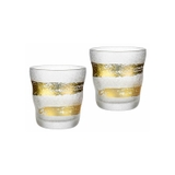 bộ ly thủy tinh Aderia Gold Ichimonji