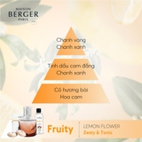 tinh dầu đèn xông hương Lemon Flower Maison Berger ảnh 2