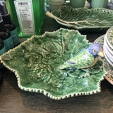 đĩa Lá Chim Sẻ Xanh Bordallo Pinheiro Bordallo Leaves ảnh 3