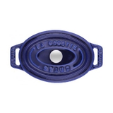 nồi gang oval màu xanh đen Staub ảnh 3
