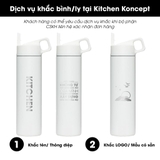 bình giữ nhiệt có ống hút màu Bạch nguyệt quang MiiR ảnh 2