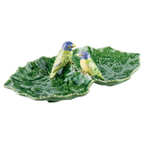 đĩa lá đôi (sẻ xanh) Bordallo Pinheiro Bordallo Leaves ảnh 3