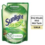 Nước rửa chén Sunlight khử mùi tanh matcha trà Nhật túi 1.9 lít