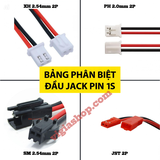 Cách Phân Biệt Các Loại Jack Cắm Pin 1S Để Không Mua Nhầm