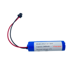 Pin Sạc Lithium-ion 1S 3.7V 2500mAh Jack SM 2.54mm (Tặng Jack Đực & BMS 3A)