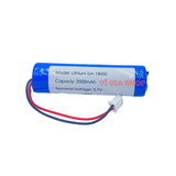 Pin Sạc Lithium-ion 1S 3.7V 2500mAh Jack XH 2.54mm (Tích Hợp Mạch BMS 3A)