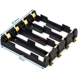 Đế Khay Gá Pin 18650 Chân Đồng Hàn Dán SMD SMT (1 Cell - 2 Cell - 3 Cell - 4 Cell)