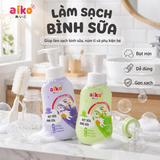 Bọt Rửa Bình Sữa Và Rau Củ Quả AIKO 500ml Công Nghệ Sinh Học An Toàn Cho Bé