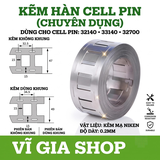Cuộn Kẽm Hàn Cell Pin 32140 - 33140 - 32700 Dày 0.2mm (500g Mạ Niken Có Khung & Không Khung)