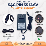Sạc Pin Li-ion 3S 12.6V 2A Tự Ngắt Chân Cắm DC 5.5x2.5mm (Dùng Cho Pin 11.1V - 12.6V)