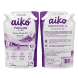 Nước Giặt Sinh Học AIKO Túi Đại 3.2L Đậm Đặc Hương Tươi Mới Kháng Khuẩn Bền Màu Vải