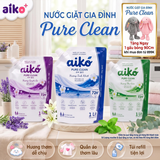 Nước Giặt Sinh Học AIKO Túi 1L Đậm Đặc Hương Hoa Tự Nhiên Tiết Kiệm Dùng Thử