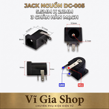 Jack Nguồn DC-005 Chuẩn 5.5mm x 2.1mm Đầu Cái Cắm Hàn Mạch PCB 3 Chân