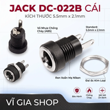 Jack Nguồn Cái DC-022B 5.5x2.1mm Bắt Vít Có Đai Ốc Chịu Tải 5A