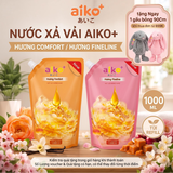 Nước Xả Vải AIKO Túi 1L Công Nghệ Hạt Lưu Hương Nano Mềm Vải Tự Nhiên