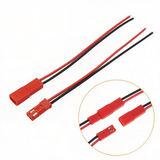 Cặp Dây Jack Nối JST 2P Đực Cái Dây 22AWG Chịu Tải Cao (Dài 20cm - 30cm)