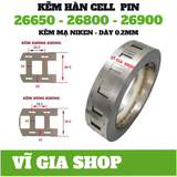 Kẽm Hàn Cell Pin 26650 - 26800 - 26900 Dày 0.2mm Cao Cấp | Vĩ Gia Shop