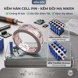 Cuộn Kẽm Đôi Hàn Cell Pin 18650 Bản Rộng 25.5mm & 27mm (Cuộn 500g Mạ Niken)