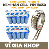 Kẽm Xéo Hàn Cell 18650 - Rộng 23mm - Dày 0.2mm | Vĩ Gia Shop